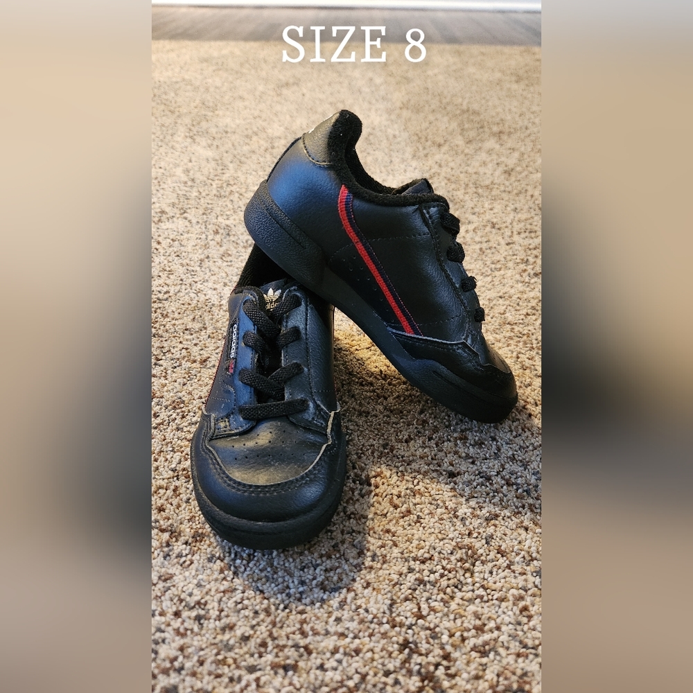 Black adidas toddler shoes